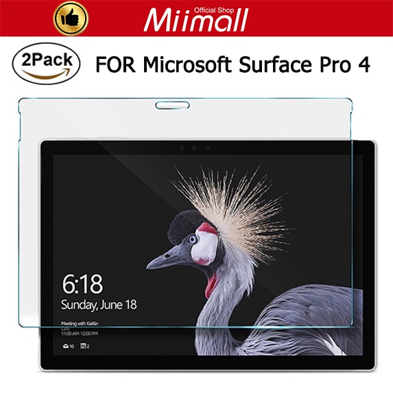 Miimall Kính cường lực toàn màn hình chuyên dụng cho Microsoft Surface Pro 4 / Pro 2017 kèm phụ kiện