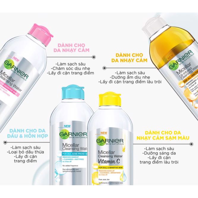 Nước Tẩy Trang làm Sạch Sâu Garnier Micellar Cleansing Water | BigBuy360 - bigbuy360.vn