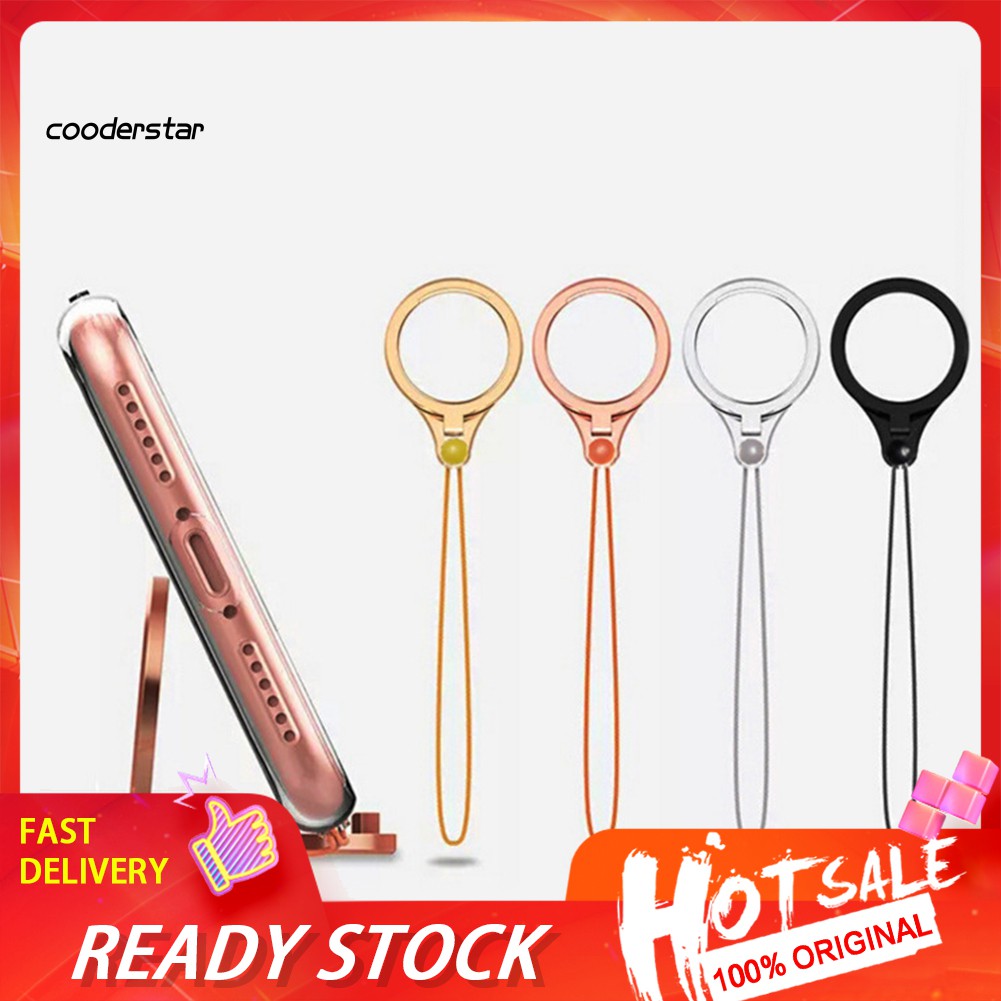 Giá đỡ điện thoại dạng nhẫn bằng kim loại 2 trong 1 tiện dụng