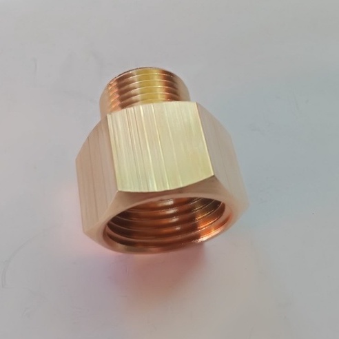 Lơ nối ren ngoài13mm ren trong 17mm đồng thau