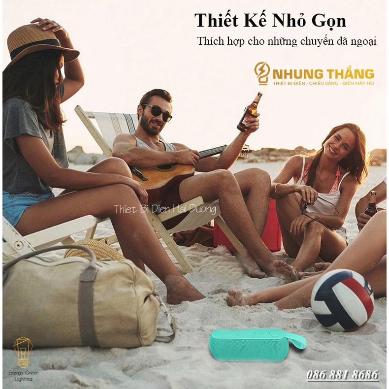 Loa Bluetooth Di Động Q106 - Hỗ Trợ Khe Cắm Thẻ Nhớ - USB - Dung Lượng Pin Lớn -Nhiều Màu Sắc - Có video