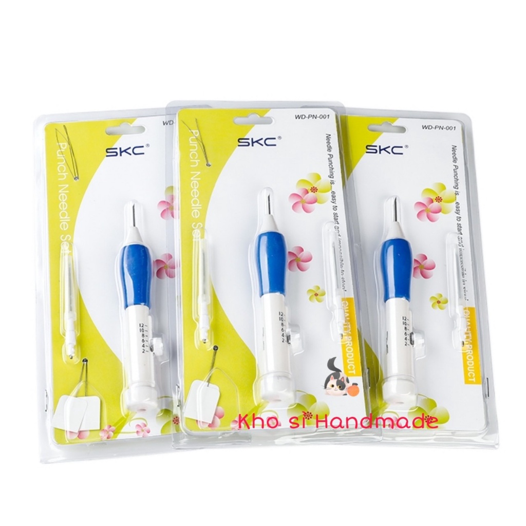 Bút thêu chỉ nổi, len xù - Punch Needle - Chỉ dùng cho len sợi nhỏ
