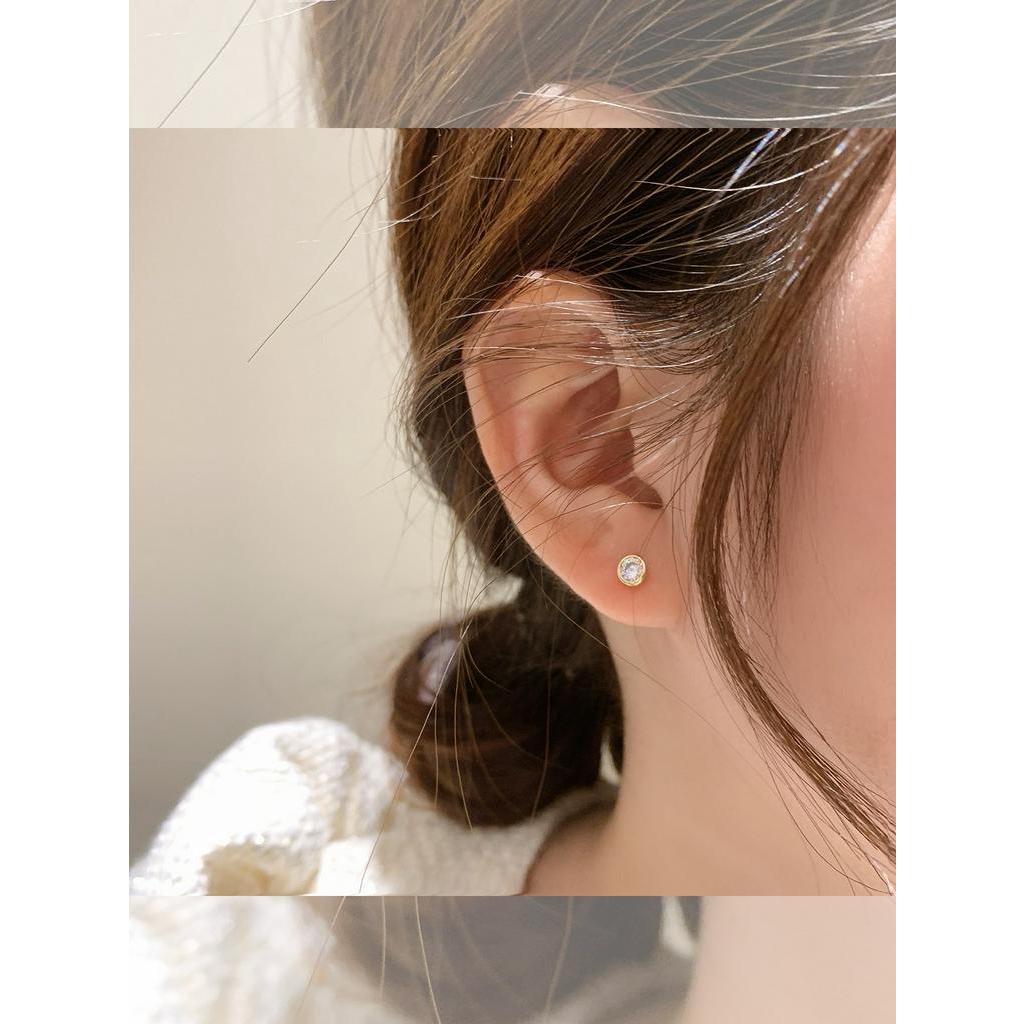 Khuyên Tai LEOSOXS Bằng Bạc 925 Đính Nơ Và Ngọc Trai Sang Trọng Cho Nữ
