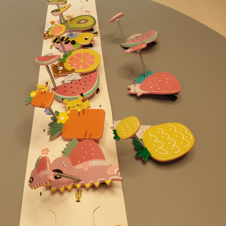 KẸP MỎ VỊT THÚ NHÚNG CHO BÉ GÁI