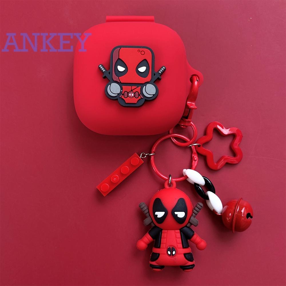 Cover for Beats Fit Pro / Beats Studio Buds Case Vỏ Bảo Vệ Hộp Sạc Tai Nghe Kèm Móc Khóa Họa Tiết Hoạt Hình TWS