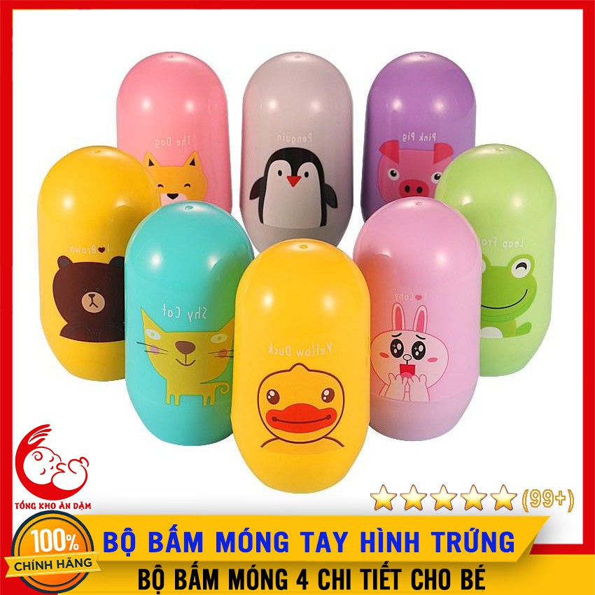 [Mã SKAMLTSM9 giảm 10% đơn 99K] Bộ Bấm Móng Cho Bé 4 Chi Tiết - Dụng Cụ Cắt Móng Tay Trẻ Em Nhiều Màu - SP000662