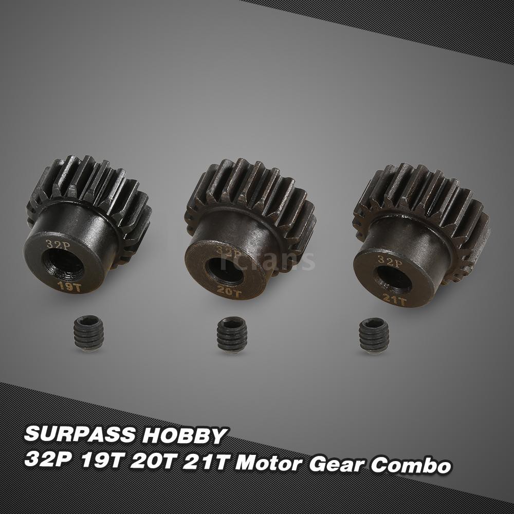 Trục bánh răng hộp số 32P 19T 20T 21T cho động cơ xe Buggy điều khiển từ xa 1/8
