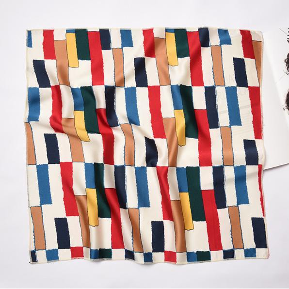 Khăn lụa vuông - Khăn turban vuông - Khăn phụ kiện 50x50cm