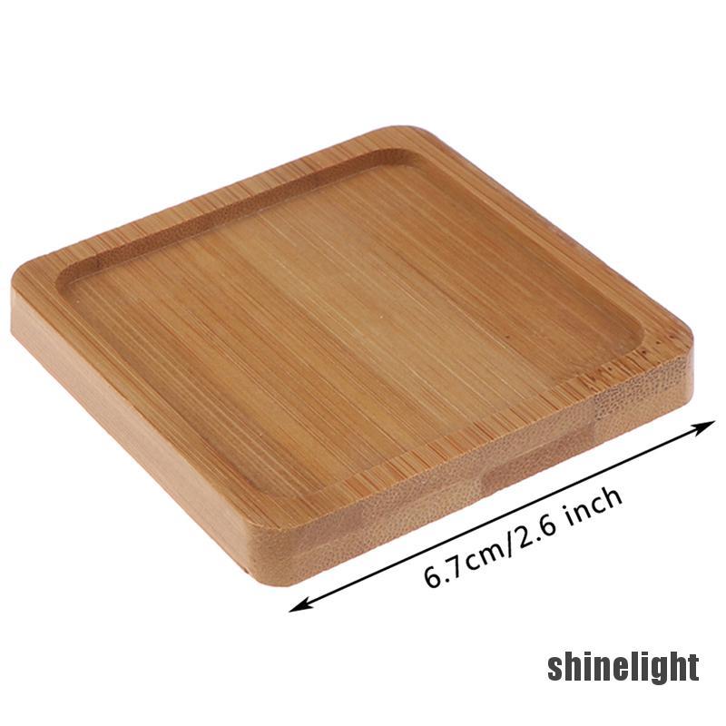 Khay Gỗ Tre Tròn / Vuông Để Trồng Cây