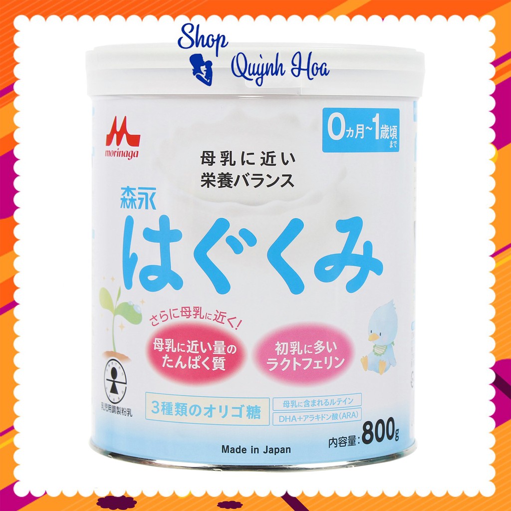 Sữa Morinaga nội địa Nhật [CHÍNH HÃNG] / Sữa Morinaga Nhật số 0-1, 800g -  [CÓ TEM PHỤ TIẾNG VIỆT]