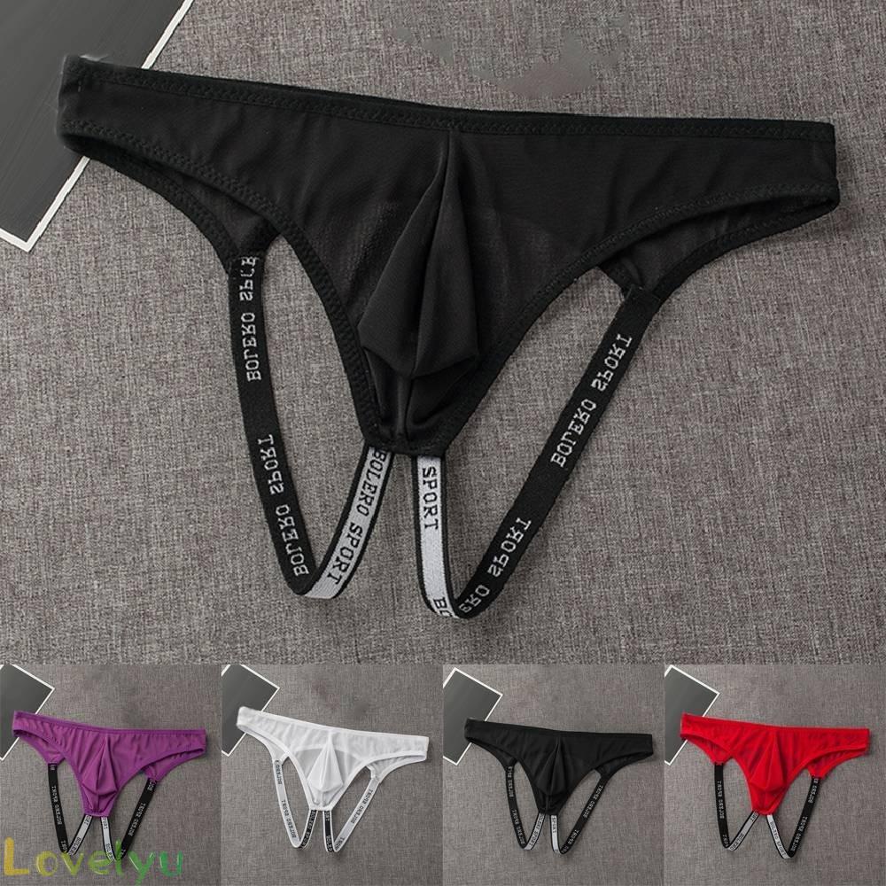 ◀READY▶Men Underwear Panties Pouch Double Thong Thong Nylon+Polyester Breathable# Good Quality
