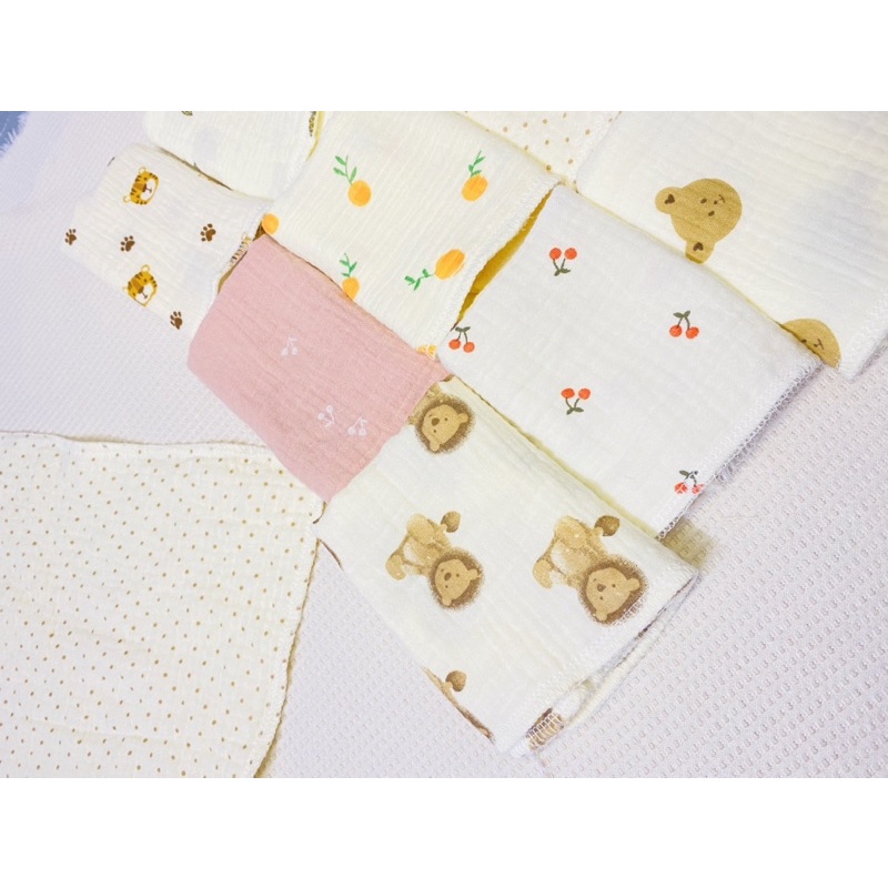 Khăn sữa xô Muslin organic cao cấp , mềm mại , thấm hút tốt cho bé