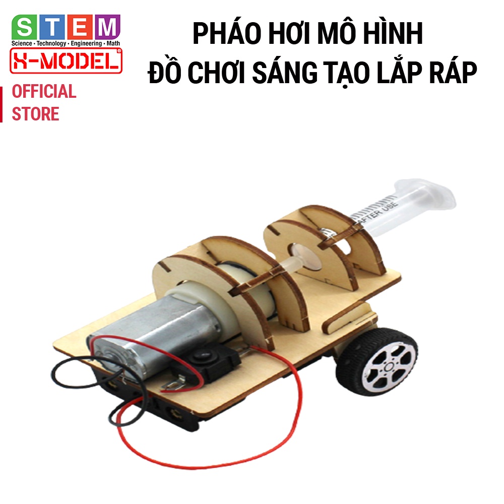 Đồ chơi sáng tạo cho bé, mô hình xe bắn hơi ST115 sáng tạo X- MODEL cho bé Giáo dục STEM