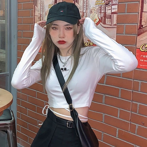 Áo Thun Tay Dài Thiết Kế Thời Trang Thu Đông Mới Cho Nữ áo phông nữ JL-TX-08