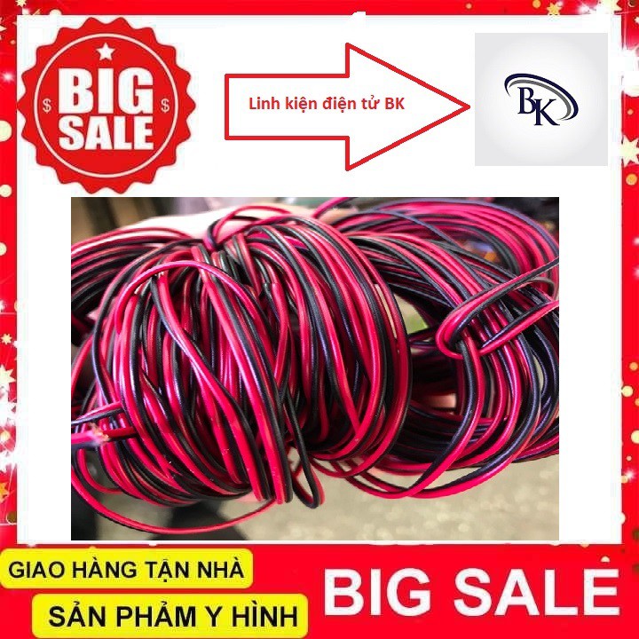 Dây Điện Đôi Đỏ- Đen Đường Kính 0.3mm