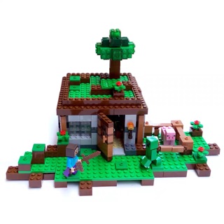☘️ Lắp Ráp Minecraft Bela 10176 Đêm đầu tiên First night ☘️