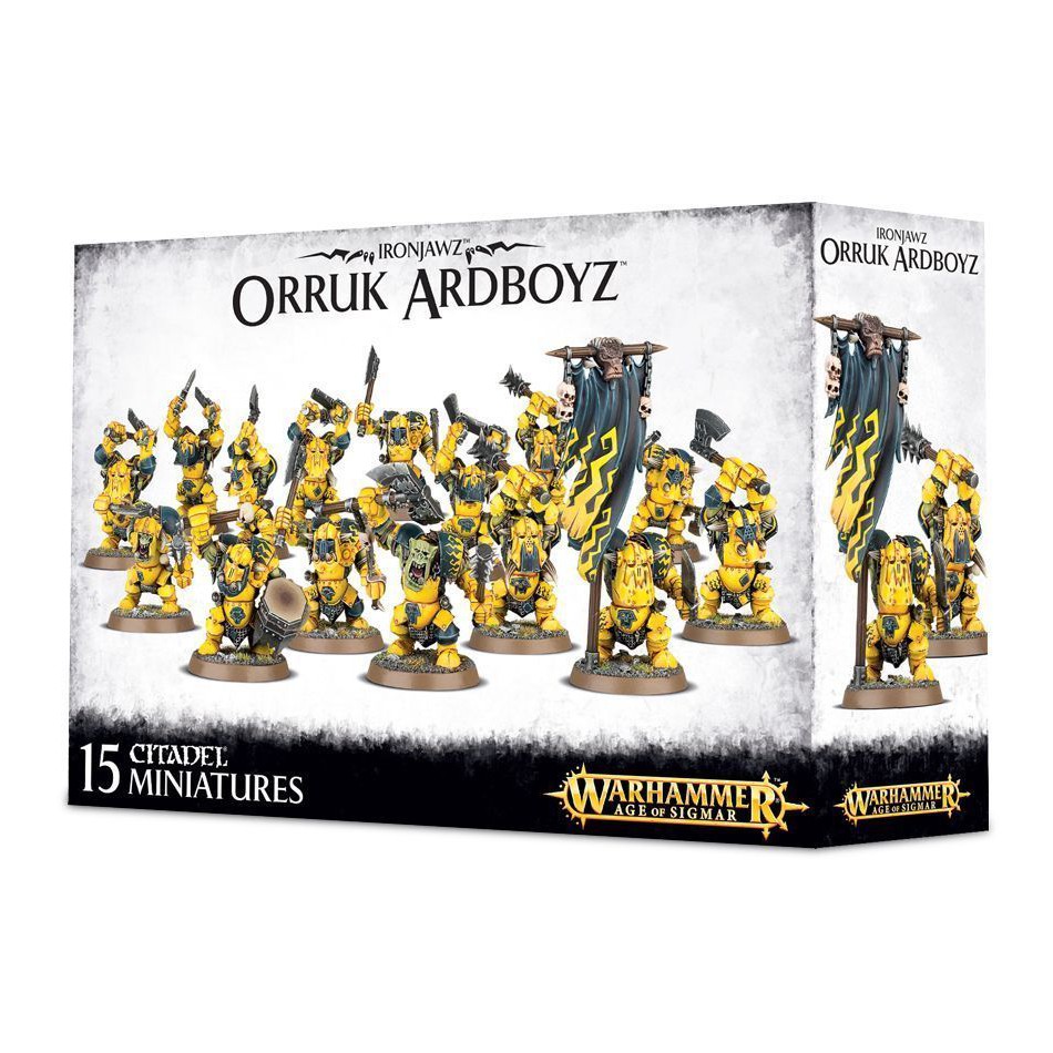 Mô Hình Warhammer Age Of Sigmar - Ironjawz - Orruk Ardboys