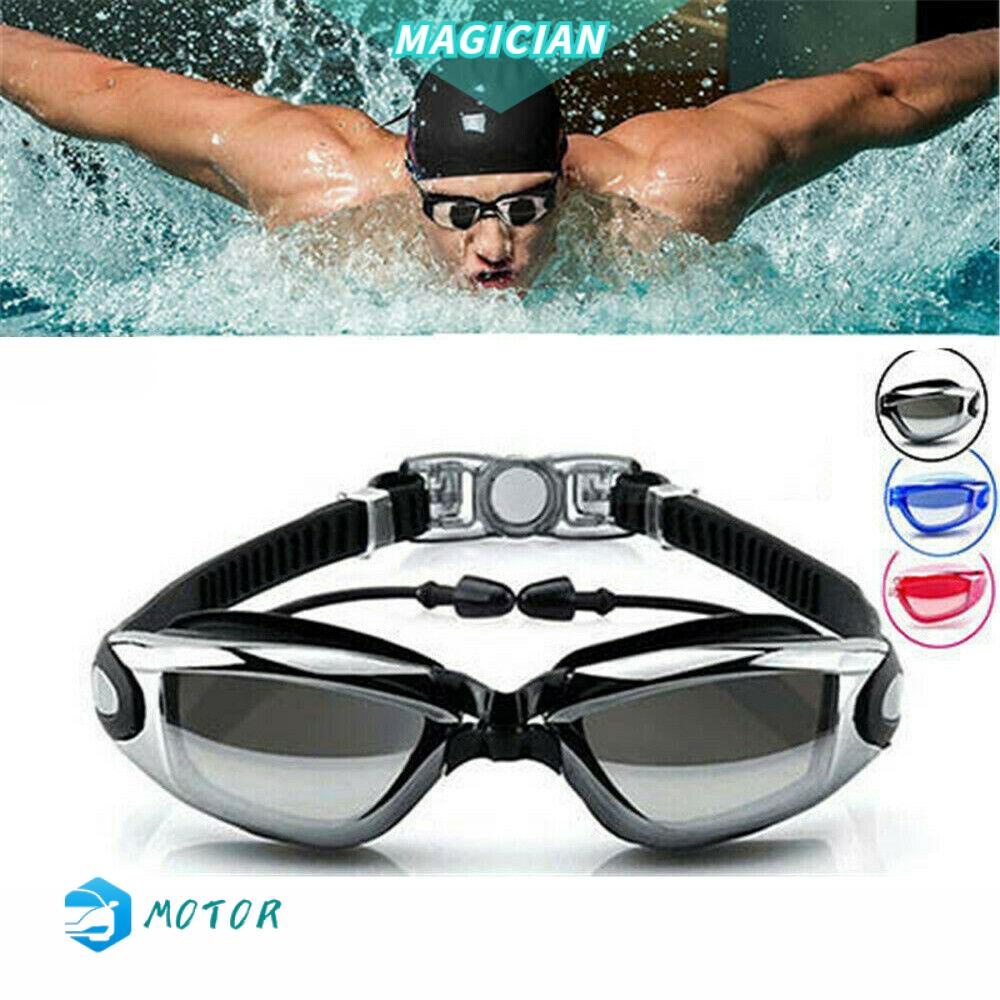 Kính bơi silicone chống sương mù/ tia UV chuyên nghiệp có thể điều chỉnh tiện lợi