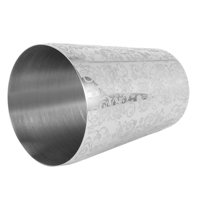 Máy lắc Cocktail Máy lắc Boston bằng thép không gỉ Barra De Ferramentas Thiết kế khắc sáng tạo Boston Máy lắc Cocktail Bộ thiếc