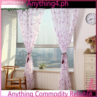 Rèm cửa vải tuyn in hoa thời trang dễ thương