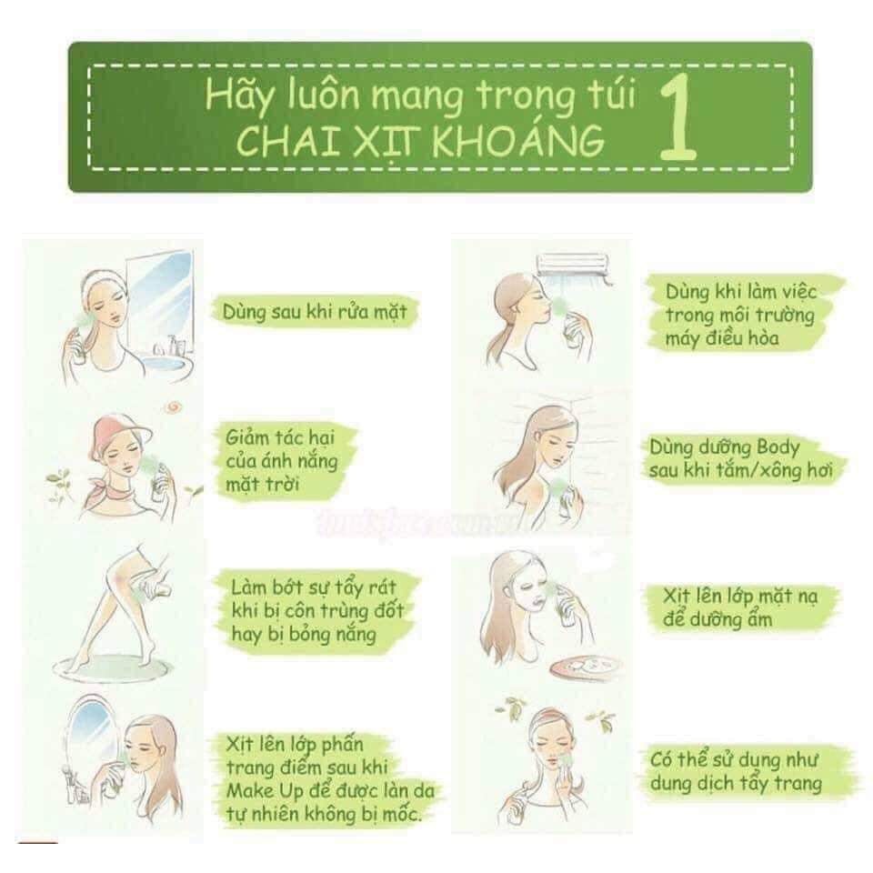 ☘️XỊT KHOÁNG TRÀ XANH INNISFREE [Hàng Chuẩn] + cấp ẩm, dưỡng da☘️ | BigBuy360 - bigbuy360.vn