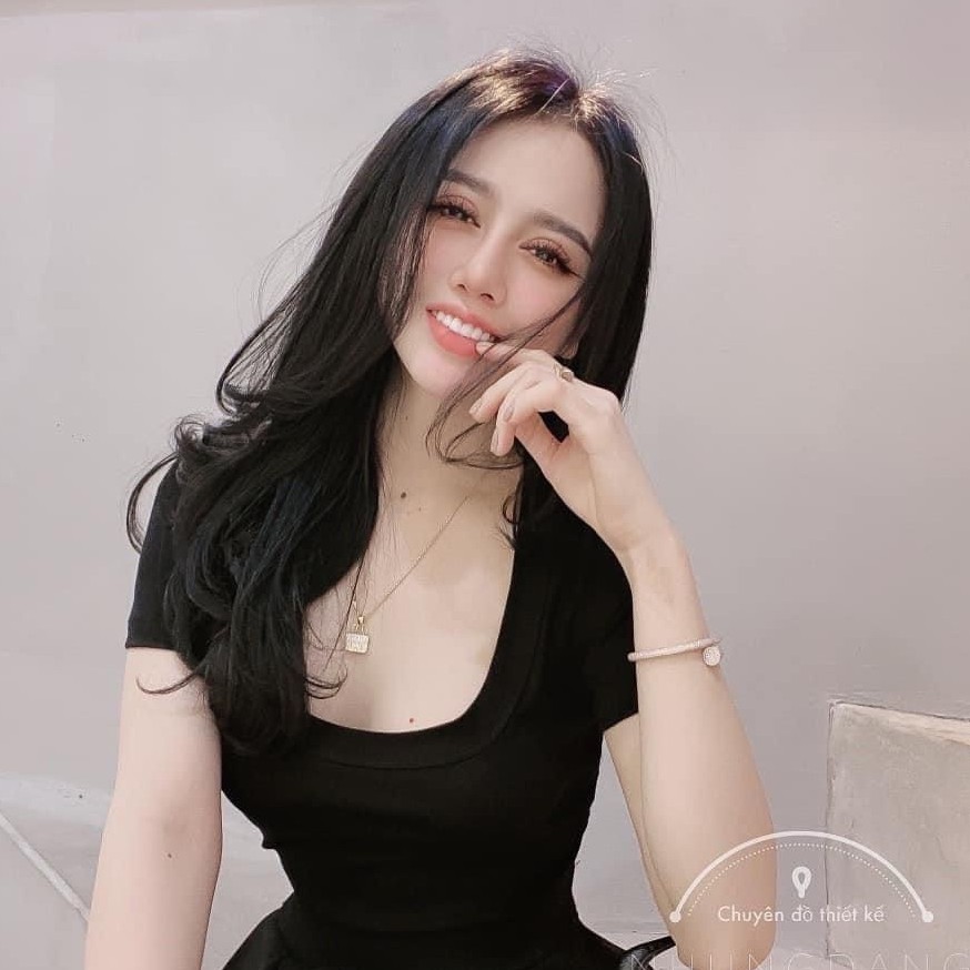 Áo thun cổ vuông viền Tôn Ngực Cực đỉnh hàng đẹp