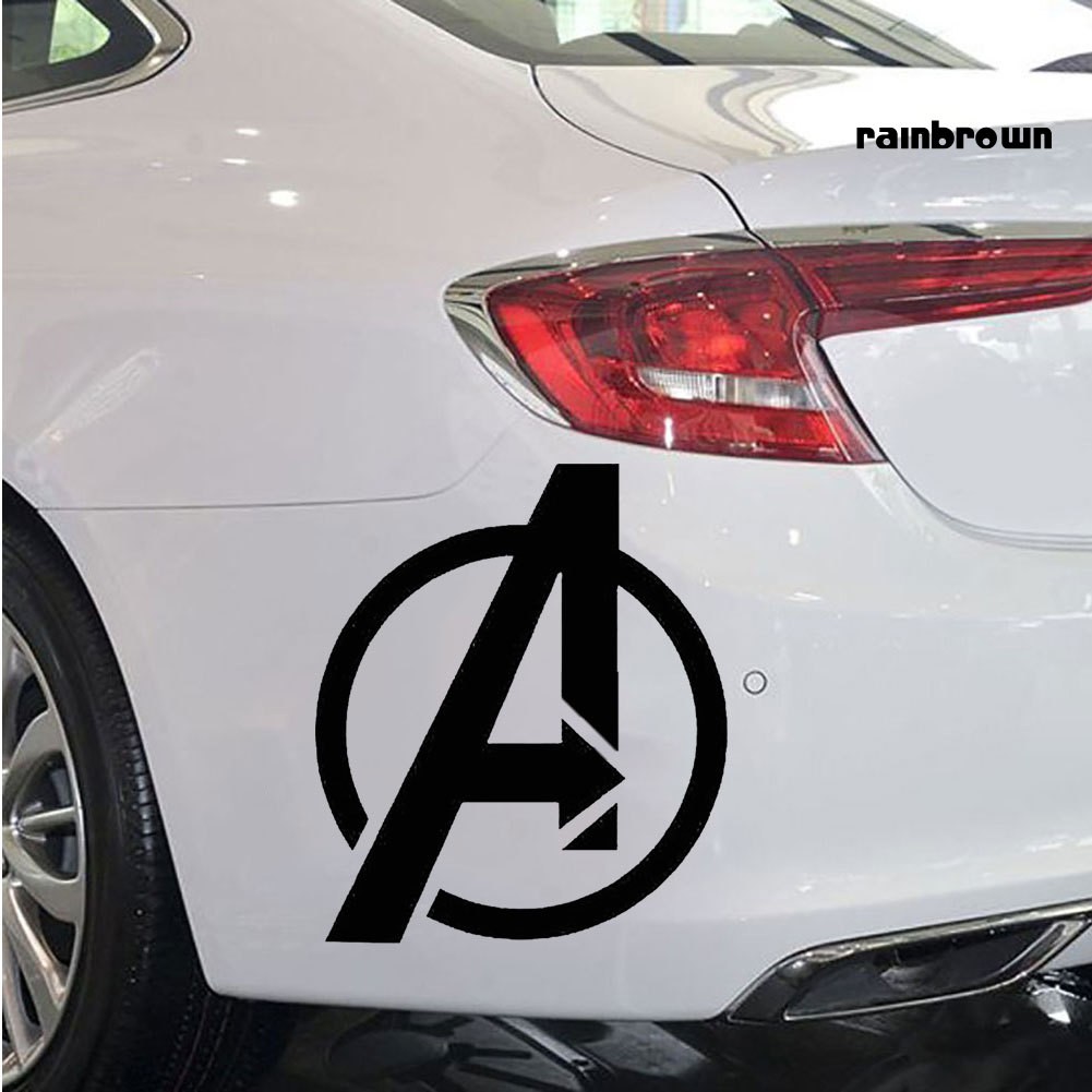 Miếng dán trang trí xe hơi / laptop hình logo nhân vật Avengers