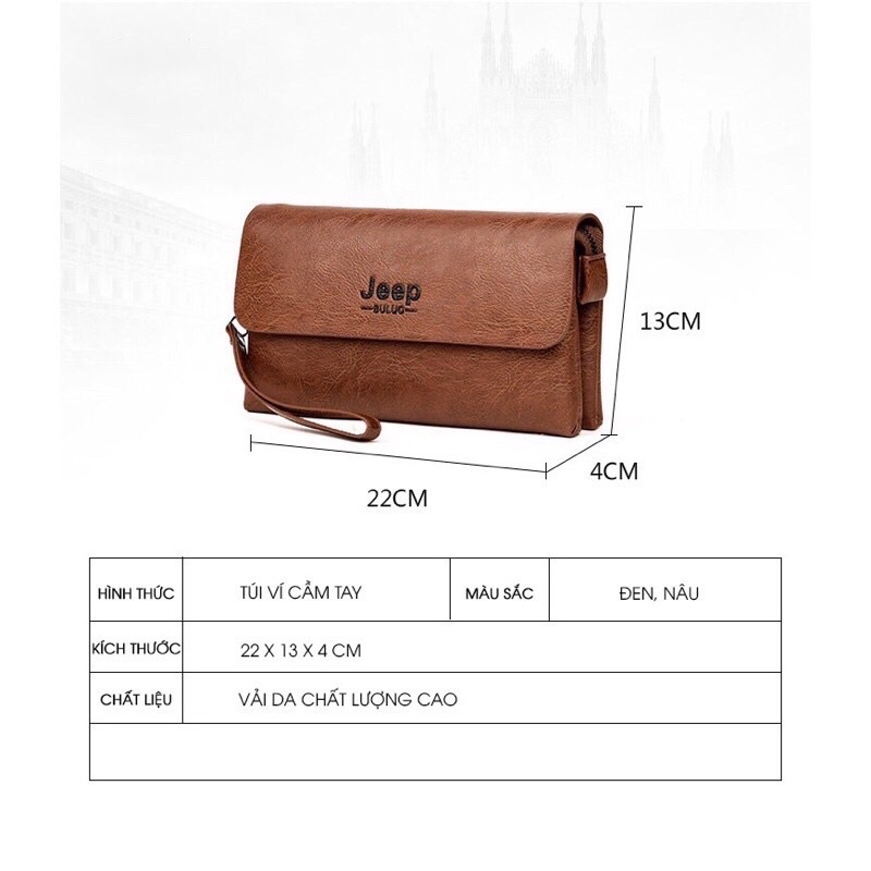 Ví Cầm Tay Nam Da Mềm Clutch Nam Cao Cấp Nhập Khẩu Rẻ Đẹp - A&amp;ESHOP 88889