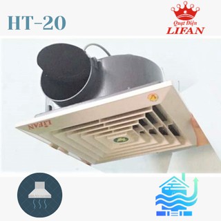 Quạt thông gió, quạt hút âm trần 1 chiều HT-20 Lifan có video sản phẩm