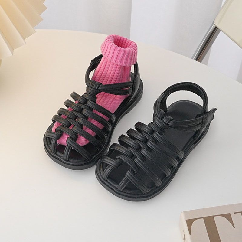 [Hàng Mới Về] Giày Sandal Đế Mềm Hở Ngón Thoải Mái Phong Cách Hàn Quốc Dễ Phối Đồ Thời Trang Mùa Hè Cho Bé Gái