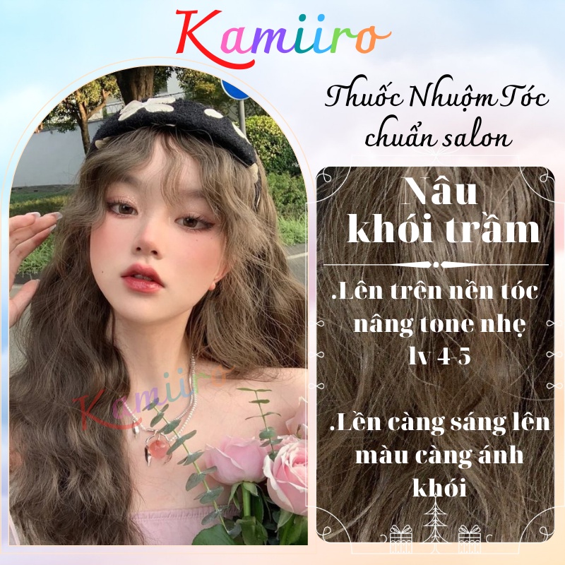 [KHÔNG TẨY] Thuốc nhuộm tóc NÂU KHÓI TRẦM