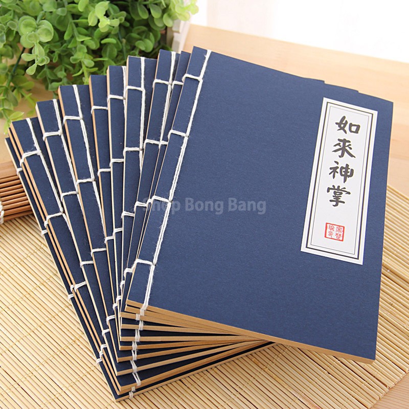 Sổ ghi chép kiểu bí kíp võ công gáy sổ dùng dây buộc 100 trang giấy