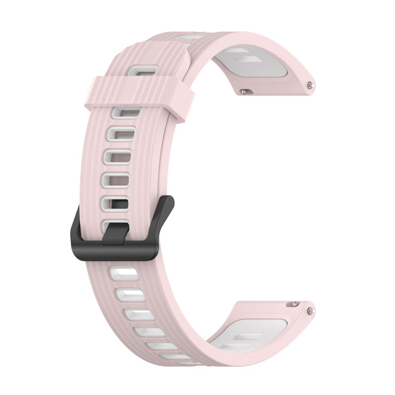 Dây Đeo Đồng Hồ Bằng Silicone Hai Màu Tháo Gỡ Nhanh Chống Trầy Xước Cho Galaxy Iwatch 5