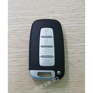 Vỏ chìa khóa thông minh (remote) smartkey Hyundai Santafe, Tucson (4 nút)