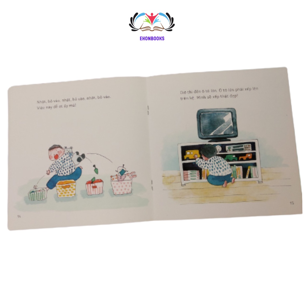 Sách Ehon cho bé 3 tuổi - Ehon Chúng Mình Lớn Rồi Dọn Đồ Chơi Nào! wabooks