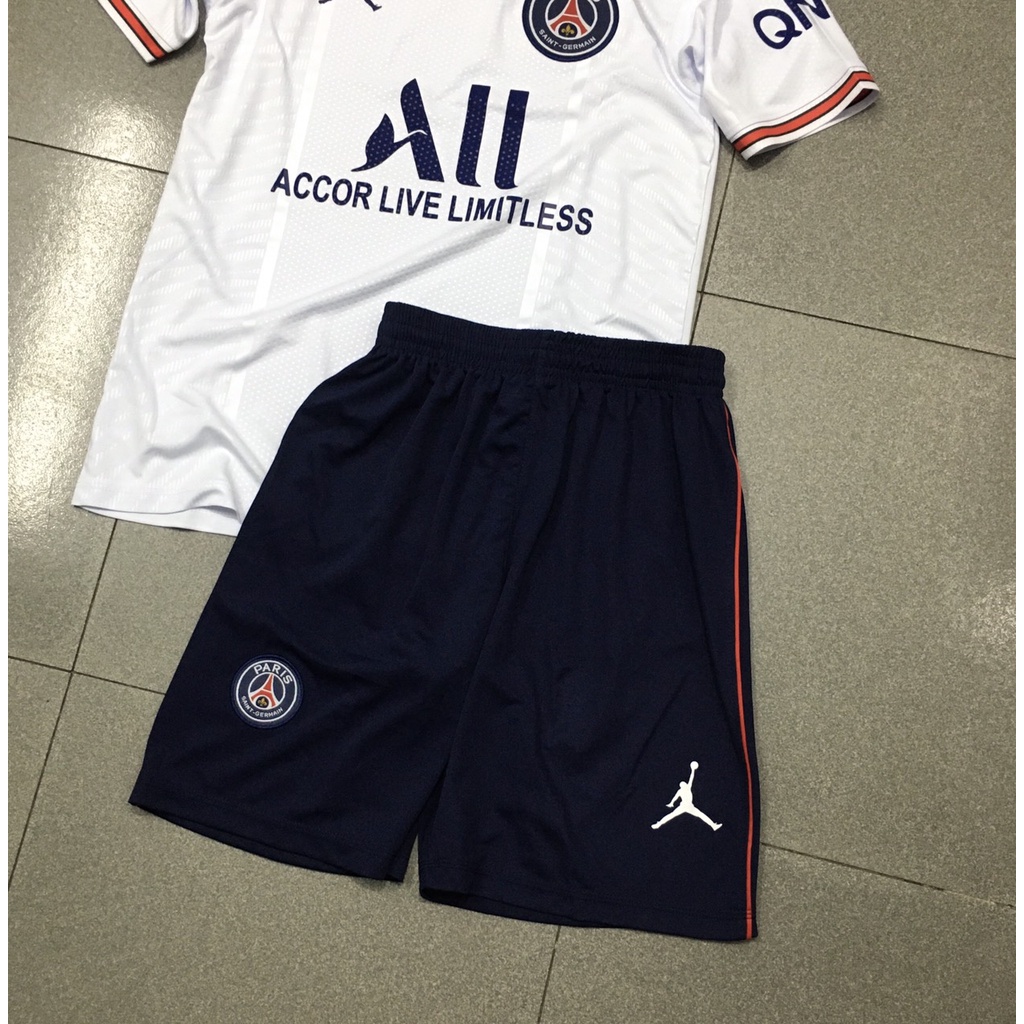 Bộ quần áo đá banh PSG Trắng sân khách FLG mẫu thứ 4