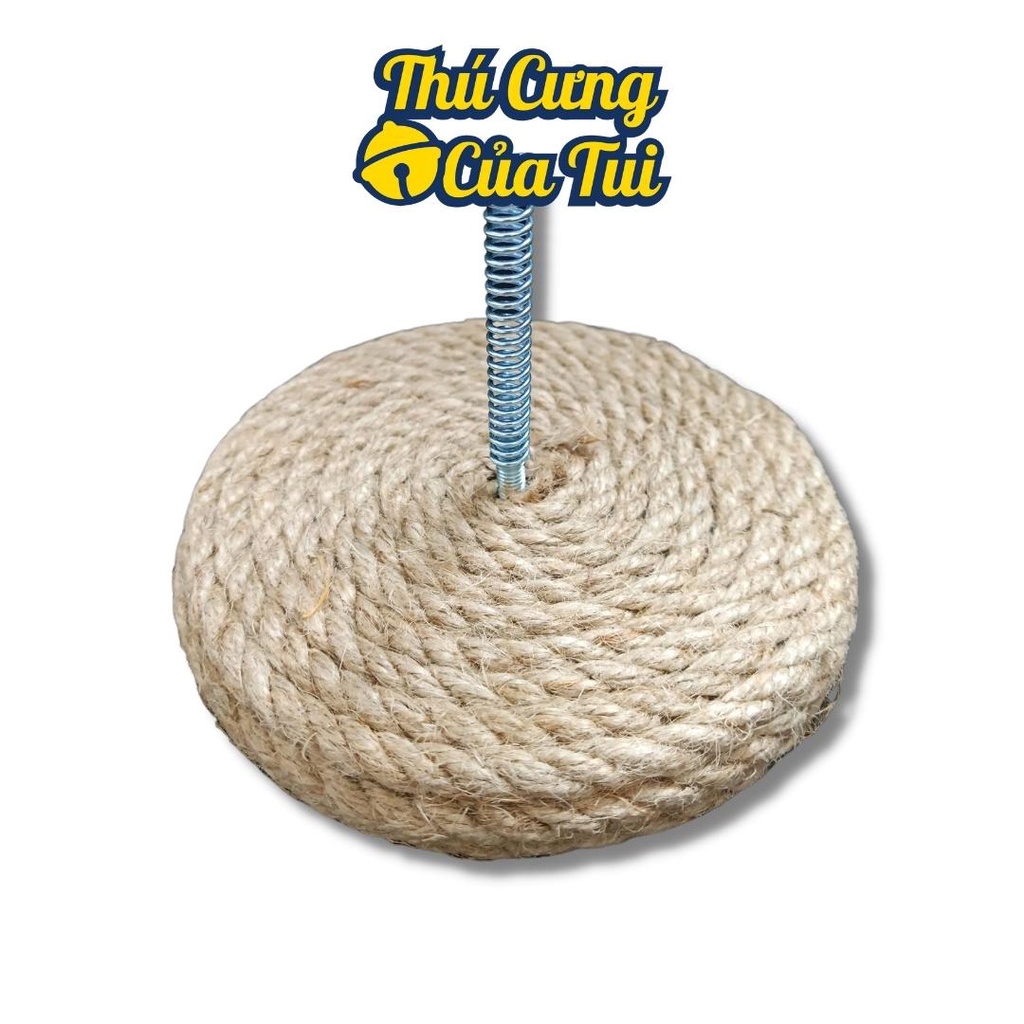 Đồ chơi bàn cào móng dây thừng cho mèo có lông vũ - Thú Cưng Của Tui