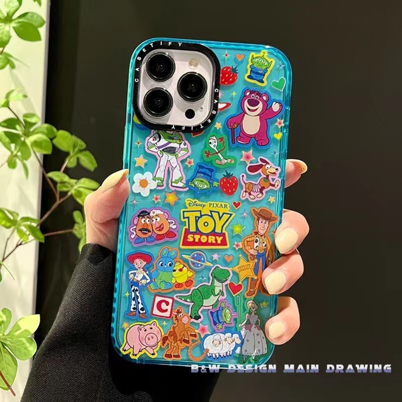 Ốp Điện Thoại Mềm Chống Sốc Màu Dạ Quang In Hình Hoạt Hình Toy Story Cho iPhone 14 13 12 11 Pro MAX 7Plus 8Plus X XS MAX XR