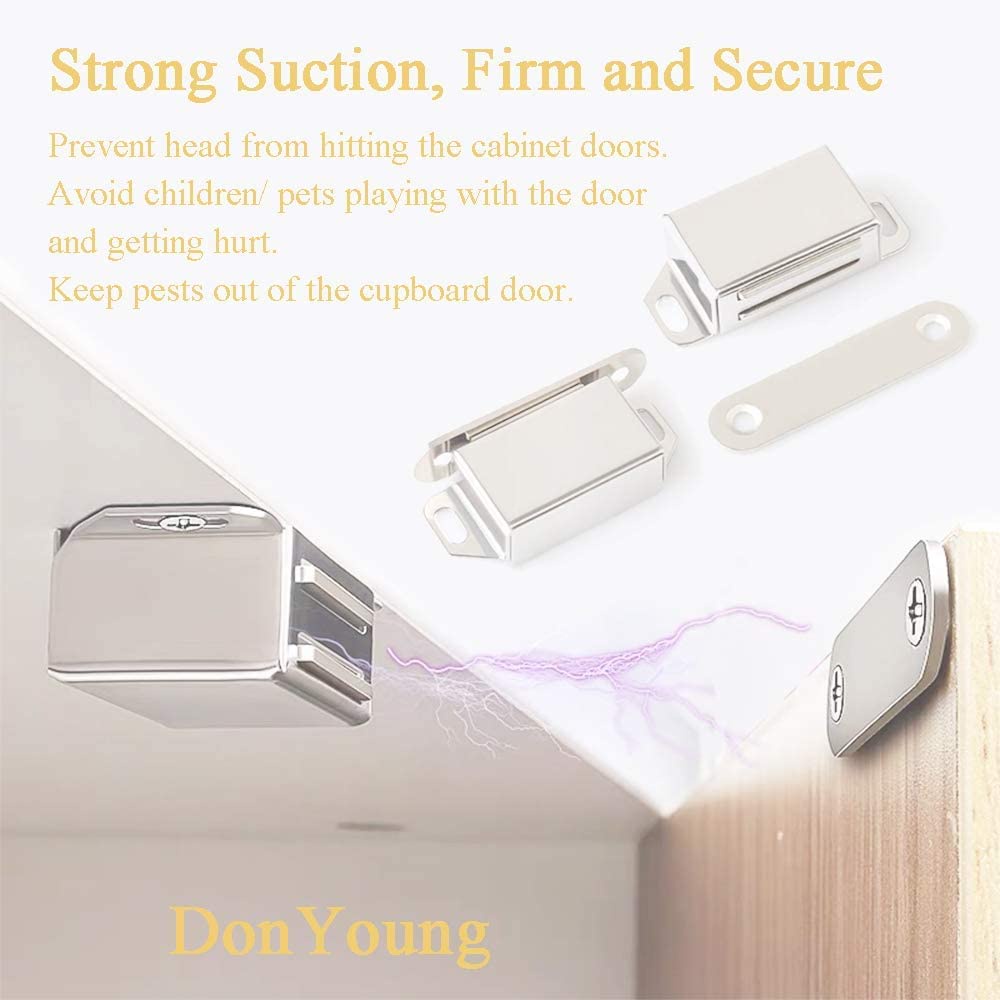 Nam châm cửa inox size 47x16mm