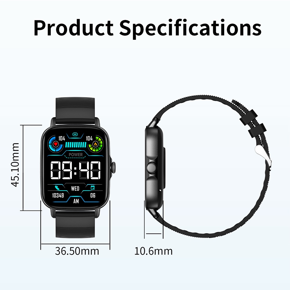 Đồng hồ thông minh COLMI P30 IP67 chống thấm nước kết nối bluetooth tùy chọn màu sắc
