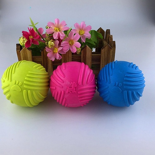 Đồ Chơi Bóng Cao Su Chống Cắn Làm Sạch Răng Cho Cún Cưng
