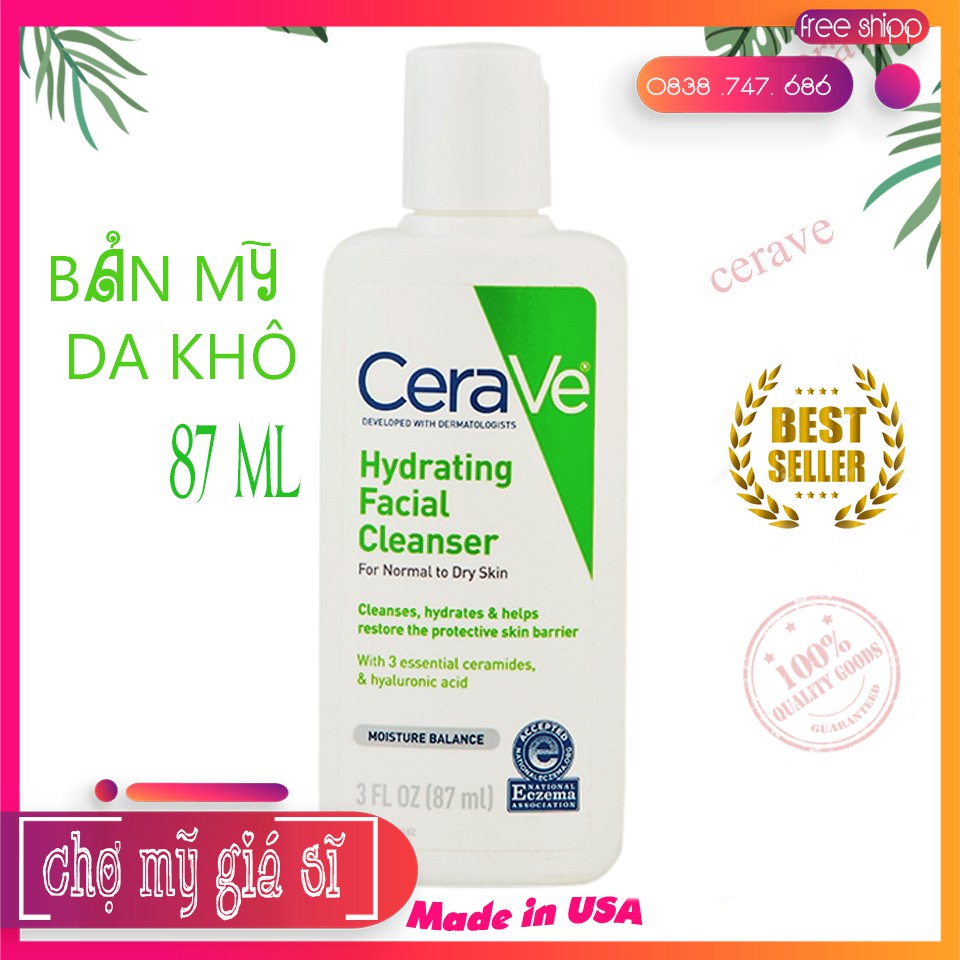 [GIÁ HỦY DIỆT] Sữa rửa mặt Cerave Foaming Facial Cleanser 355ml