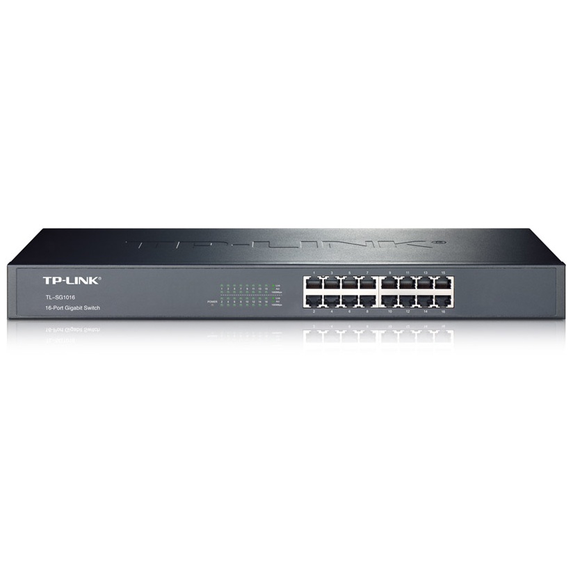 Switch TP-Link TL-SG1016D 16 port Gigabit Chính hãng (1Gbps, Vỏ sắt, Ver 8, 294x180x44mm). VI TÍNH QUỐC DUY