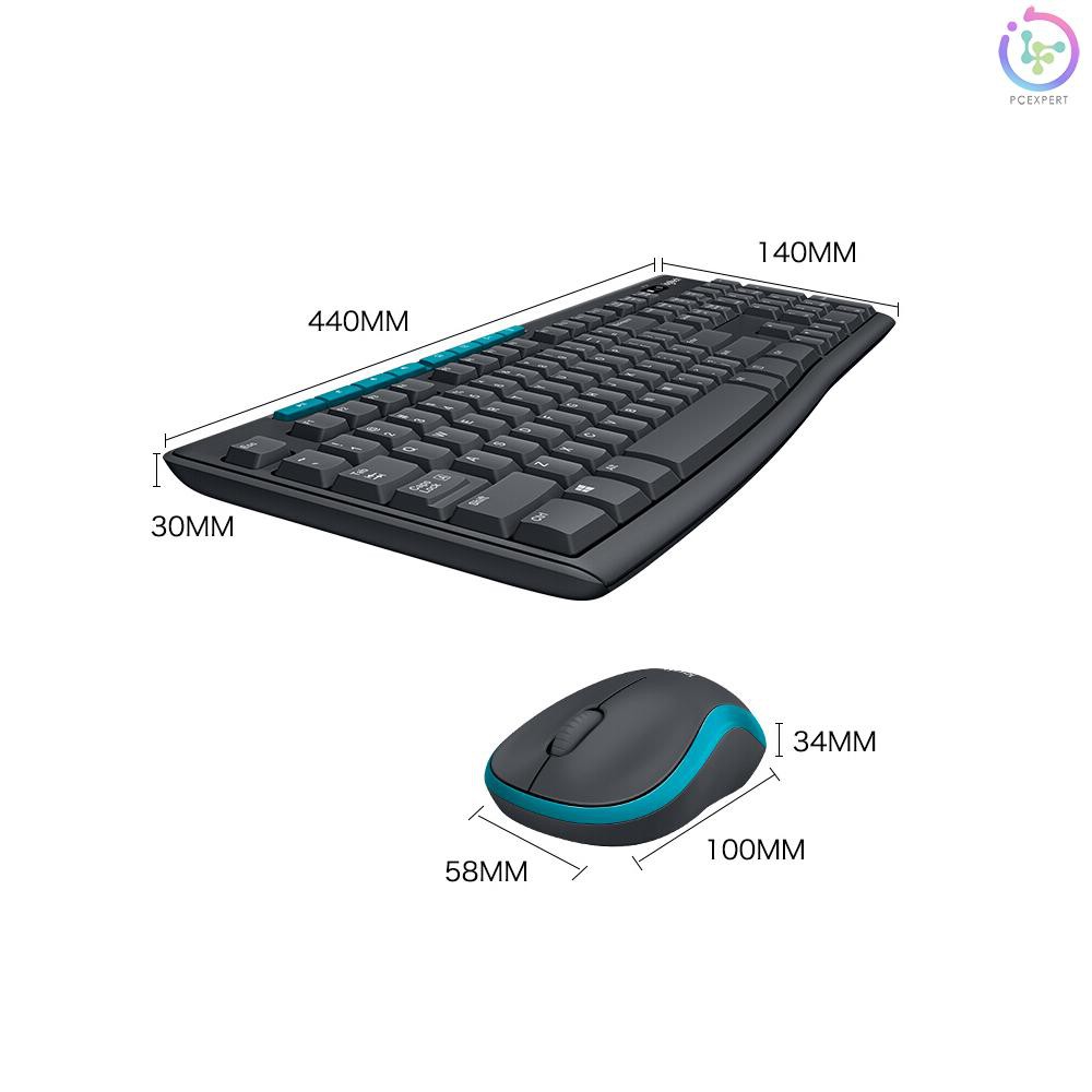 Bộ Bàn Phím Và Chuột Không Dây 2.4g Cho Máy Tính, Laptop, Máy Tính Logitech Mk275