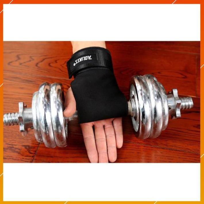 [Bán Sỉ] - AOLIKES 7639 - 1 đôi - no pain băng cuốn cổ tay, dây kéo lưng trợ lực cổ tay nâng tạ chống trượt chuyên gym