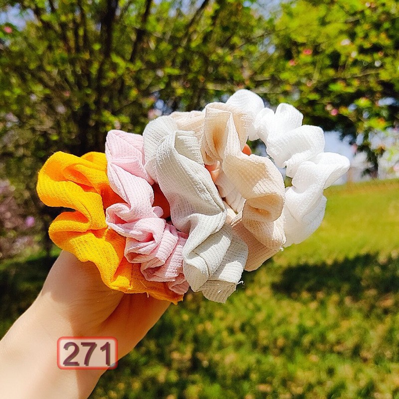 BUỘC TÓC VẢI 271 CHIFFON THỜI TRANG NHIỀU MÀU HOT TREND