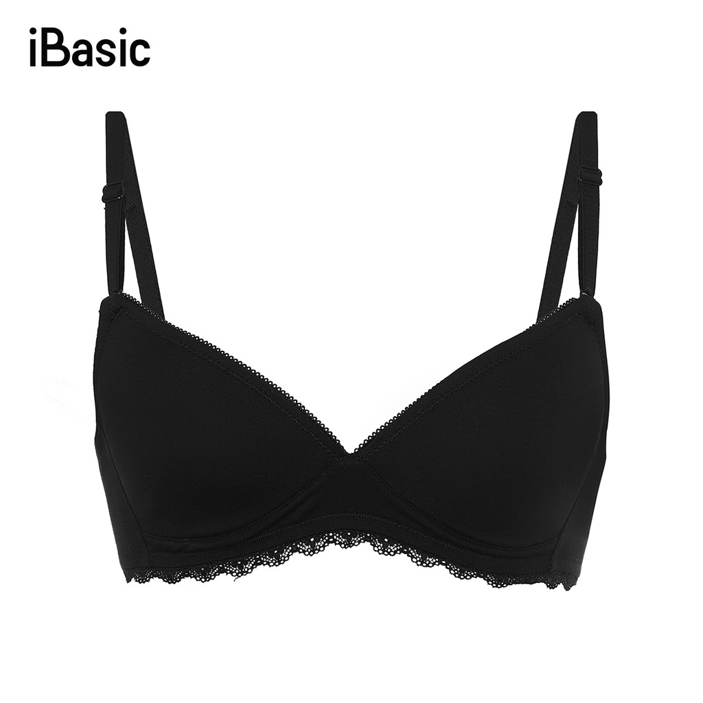 Áo ngực không gọng phối ren iBasic BRAY052