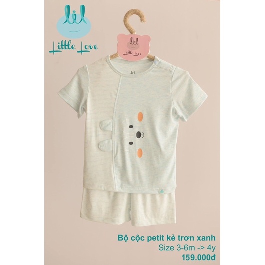 [3M-4Y]Bộ cộc tay Smoothy 2022 Lil Little love dành cho bé trai bé gái mùa hè mát mẻ