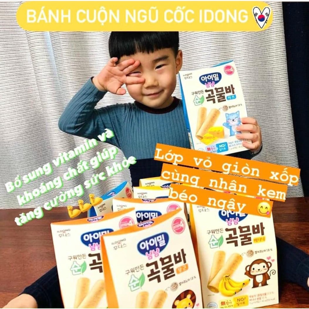 Bánh ăn dặm ngũ cốc ăn dặm ildong Hàn Quốc