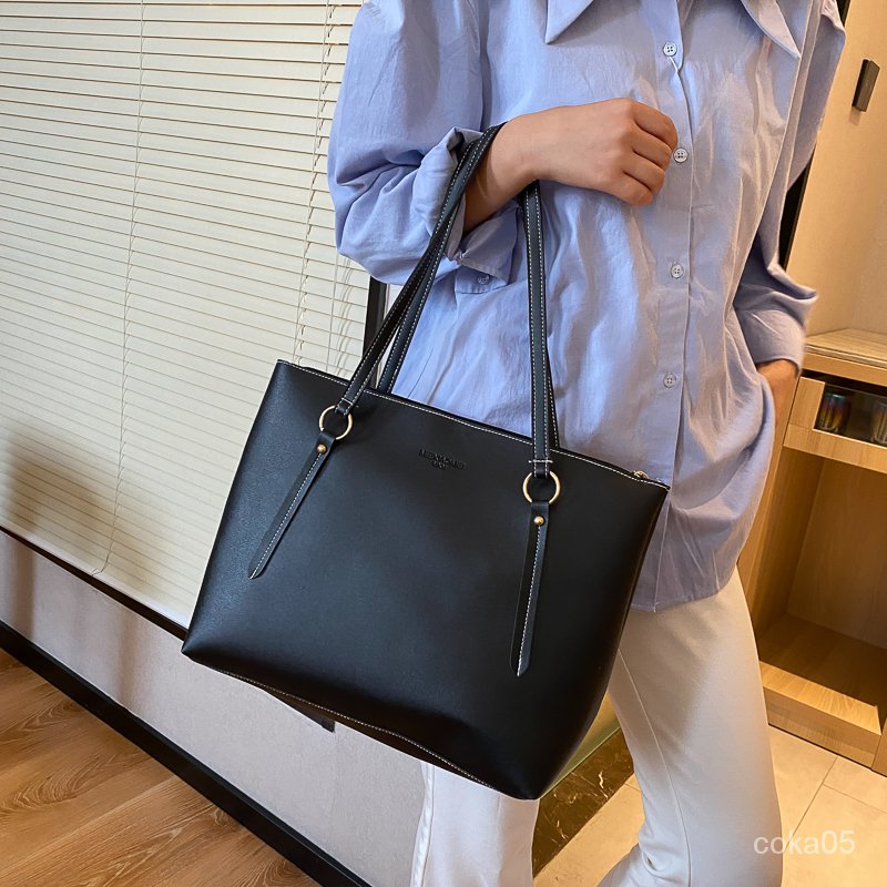 Women's Large-Capacity Shoulder Bag2021Summer New Fashion All-Matching Handbag Fashionable Texture Tote Bag
